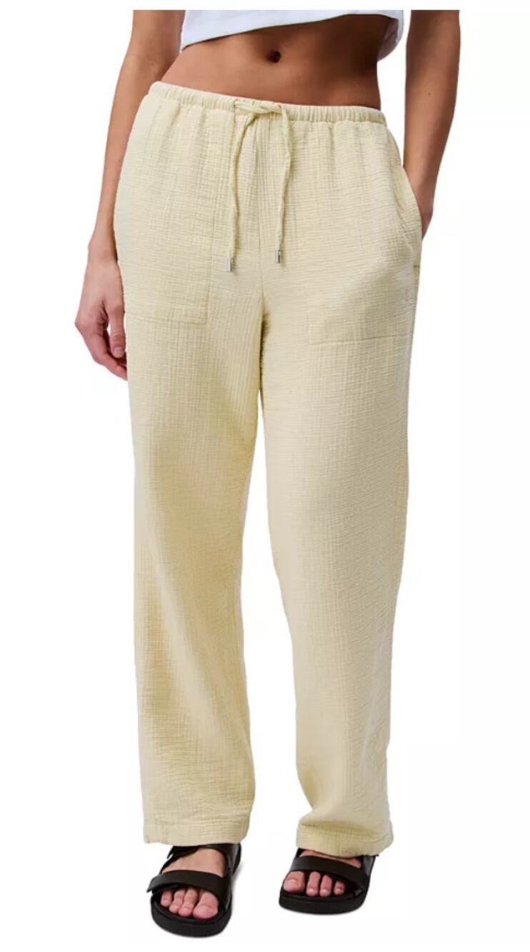 Calvin Klein Jeans Women's Double Gauze Pull-On PantsSize XL